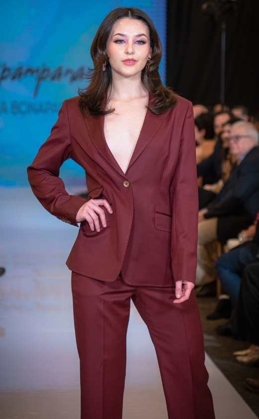 Burgundy Pant Suit