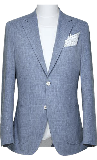 The Blue-Grey Linen Jacket