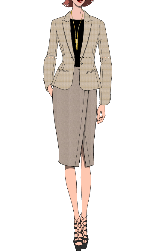 Women’s 2P Skirt Suit