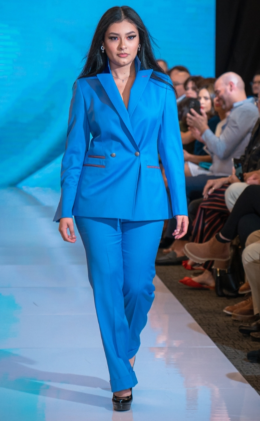 Light Blue Pant Suit