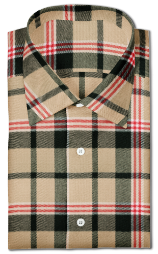 Black & Beige Checks with Red lines